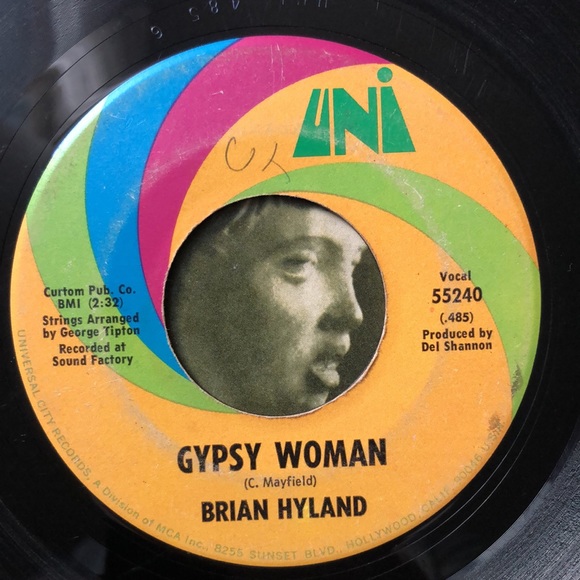 Brian Hyland You And Me/Gypsy Woman Vinyl 45 Record '70 - Picture 4 of 4
